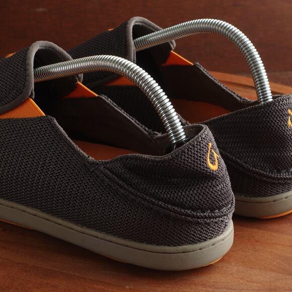 OluKai Shoes Mens SZ 9 Gray Nohea Mesh Slip On Convertible Loafer Casual Comfort - Picture 7 of 13